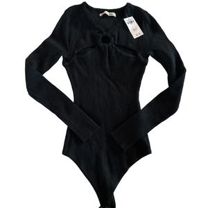 NWT - Abercrombie & Fitch, O Ring Sweater Body Suit Sz. S